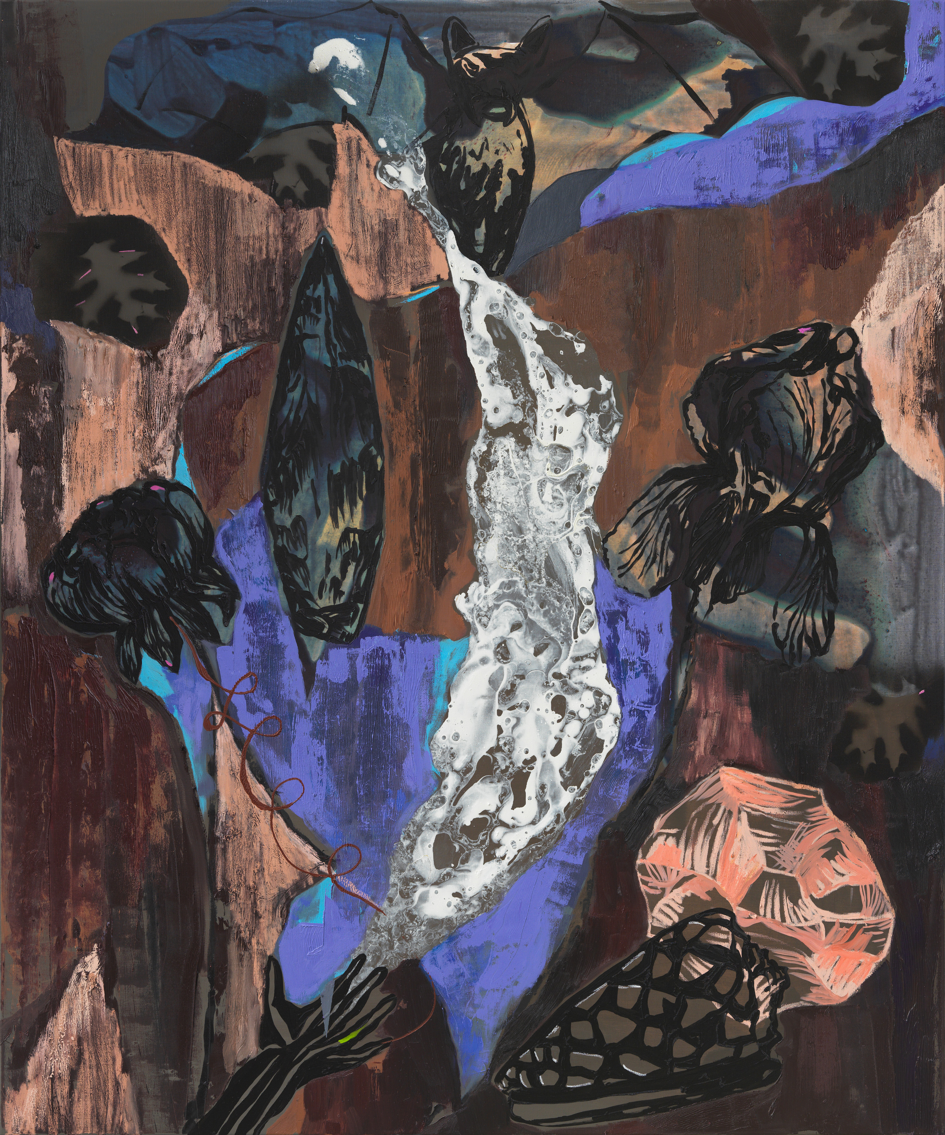 BAT, 2016, Oil on canvas, 180 x 150 cm.